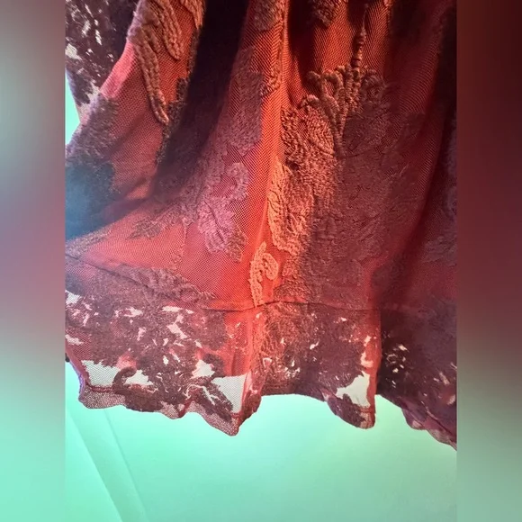 For Love And Lemons Burgundy Lace Dress - Picture 8 of 10